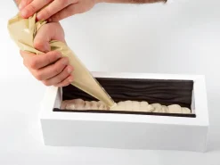 Moule à bûche silicone Tapis tressé 25 x 9 cm Silikomart