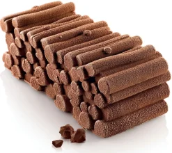 Moule à bûche silicone Woody 22 x 9 cm Silikomart