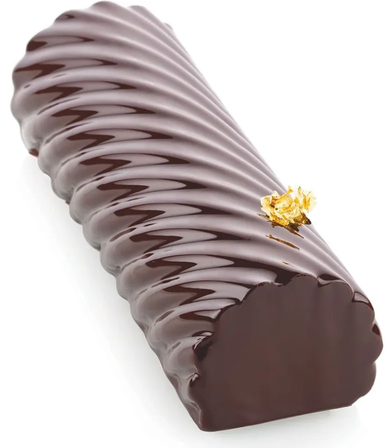 Moule à bûche Spiral roll tapis torsadé 25 x 8 cm Silikomart