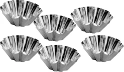 Moule à brioche en fer blanc 6 unités Ø 10 cm Mallard Ferrière