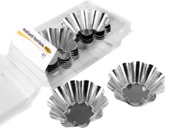Moule à brioche en fer blanc 12 unités Ø 8 cm Mallard Ferrière