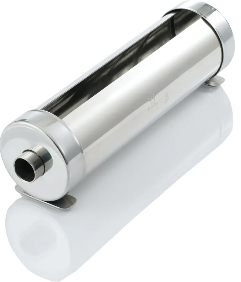 Moule à cake inox rond avec insert tube Ø 7,8 x 25 cm Martellato