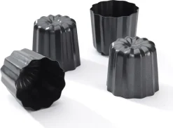 Moule à cannelé anti-adhérent (x 4) Ø 5,5 cm De Buyer