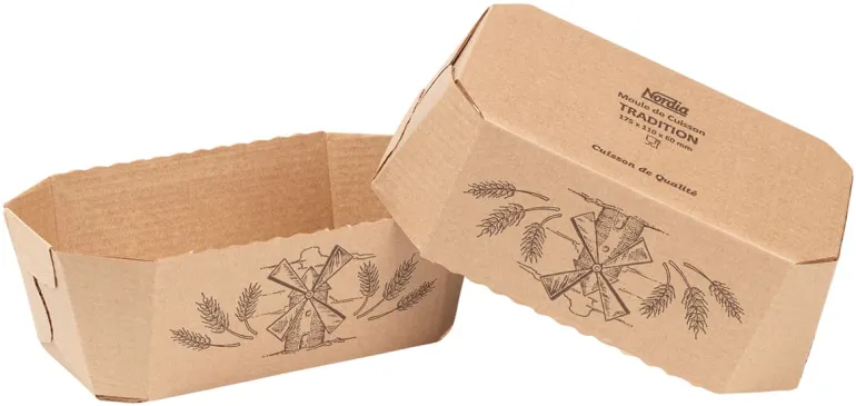 Moule carton pour pain et brioche 50 pièces Nordia