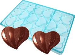 Moule chocolat "Amour" 18 coeurs