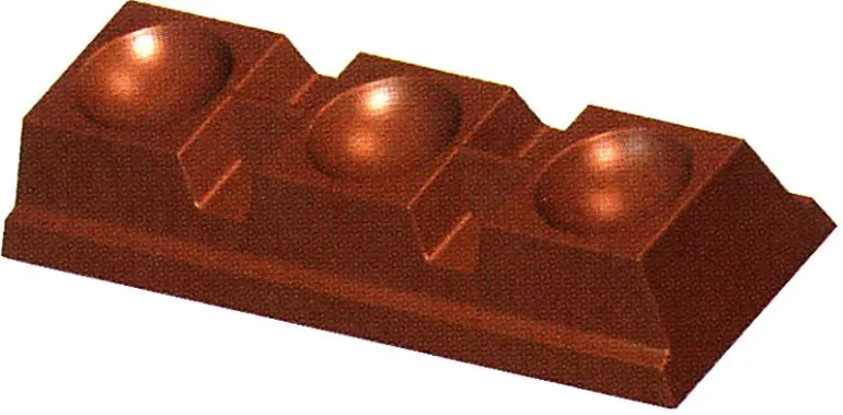 Moule chocolat 7 barres demi-sphère