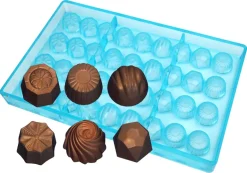 Moule chocolat 6 bonbons assortiments