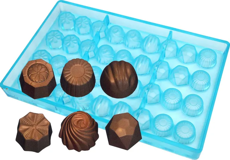 Moule chocolat 6 bonbons assortiments