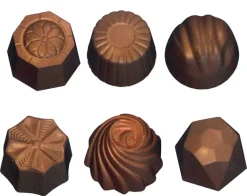 Moule chocolat 6 bonbons assortiments