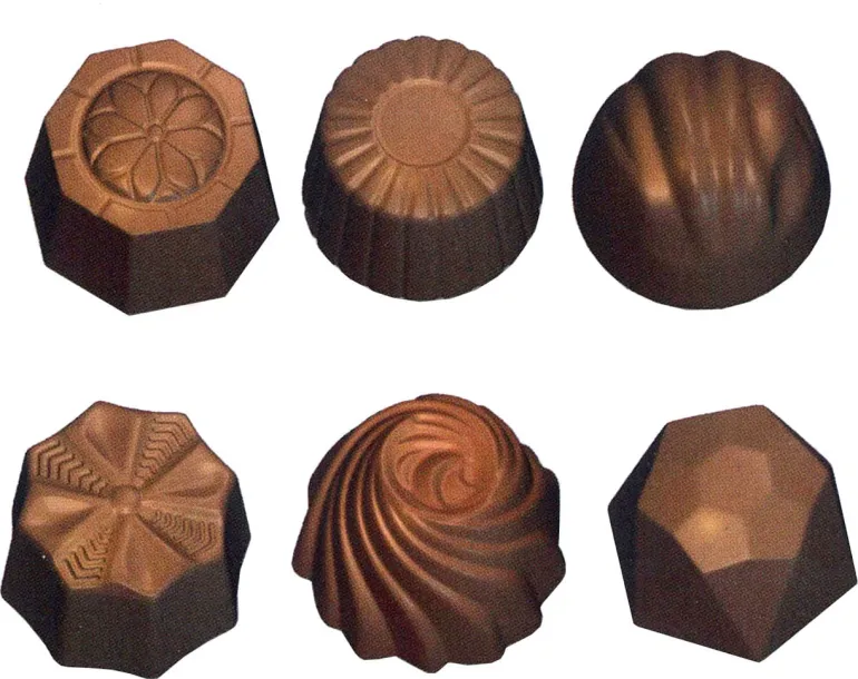 Moule chocolat 6 bonbons assortiments