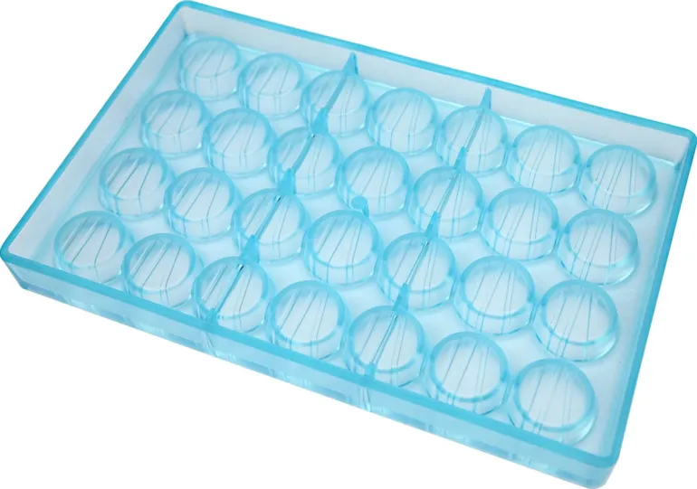 Moule chocolat 28 bonbons striés
