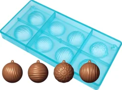Moule chocolat 4 boules de Noël