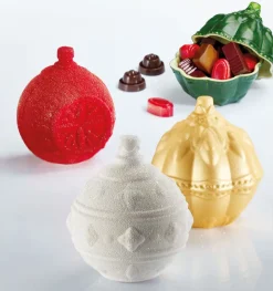 Moule chocolat boules de noël Pavoni