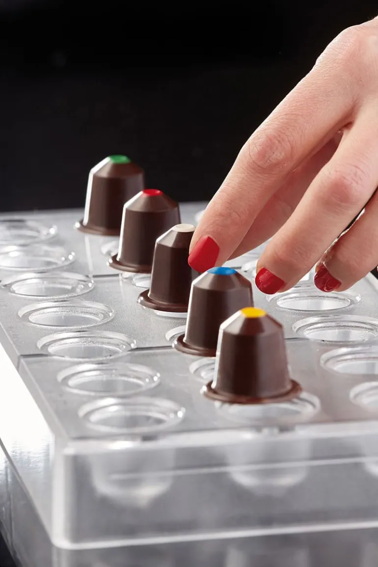 Moule chocolat capsule de café Pavoni