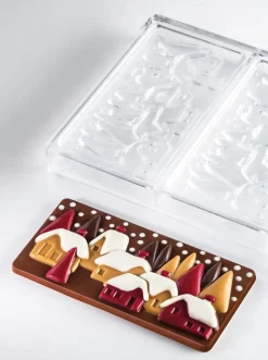 Moule chocolat Christmas Village 3 tablettes Pavoni