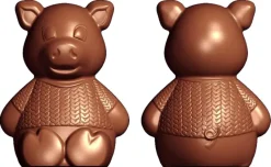 Moule chocolat cochon en tricot