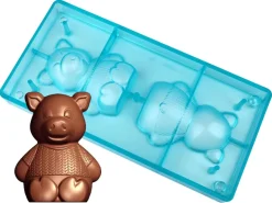 Moule chocolat cochon en tricot