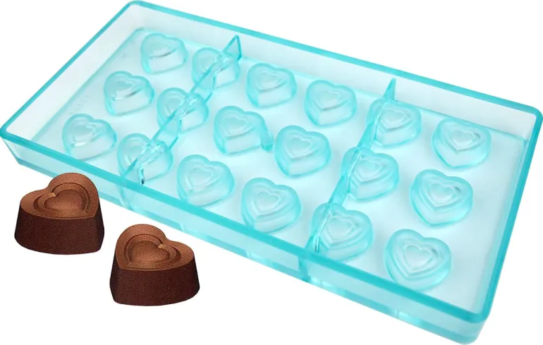Moule chocolat 18 coeurs