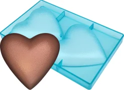 Moule chocolat 2 coeurs 14 x 13 cm