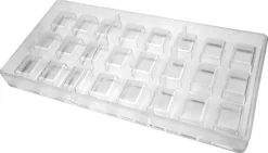 Moule chocolat 24 coques rectangles