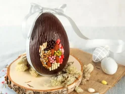 Moule chocolat 2 demi-coquilles striées
