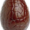 Moule chocolat demi-oeuf craquelé 3 empreintes