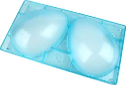 Moule chocolat demi-oeuf lisse 2 empreintes 20 x 14,3 cm