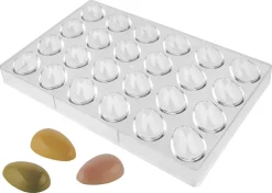 Moule chocolat 24 demi-oeufs 4 cm