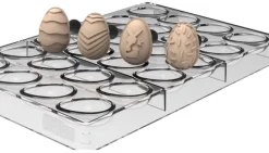 Moule chocolat 24 demi-oeufs 4 cm