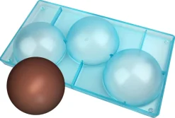 Moule chocolat 3 demi-sphères Ø 12 cm