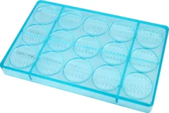 Moule chocolat 15 disques mendiant