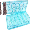 Moule chocolat double 6 lapins