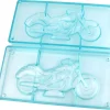 Moule chocolat double moto 3D