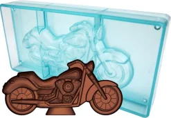 Moule chocolat double moto 3D