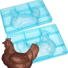 Moule chocolat double Poule