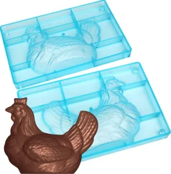 Moule chocolat double Poule