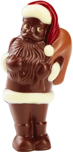 Moule chocolat double Père Noël portant sa hotte