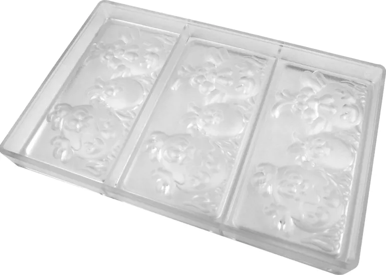 Moule chocolat Easter Friends 3 tablettes Pavoni