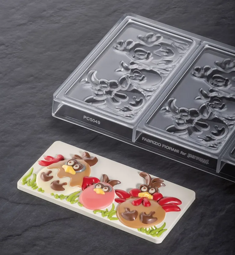 Moule chocolat Easter Friends 3 tablettes Pavoni