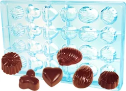 Moule chocolat 24 empreintes assorties