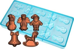Moule chocolat 5 figurines de Noël
