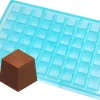 Moule chocolat forme cube strié