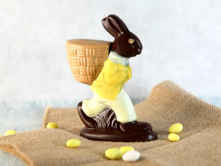 Moule chocolat Lapin avec panier
