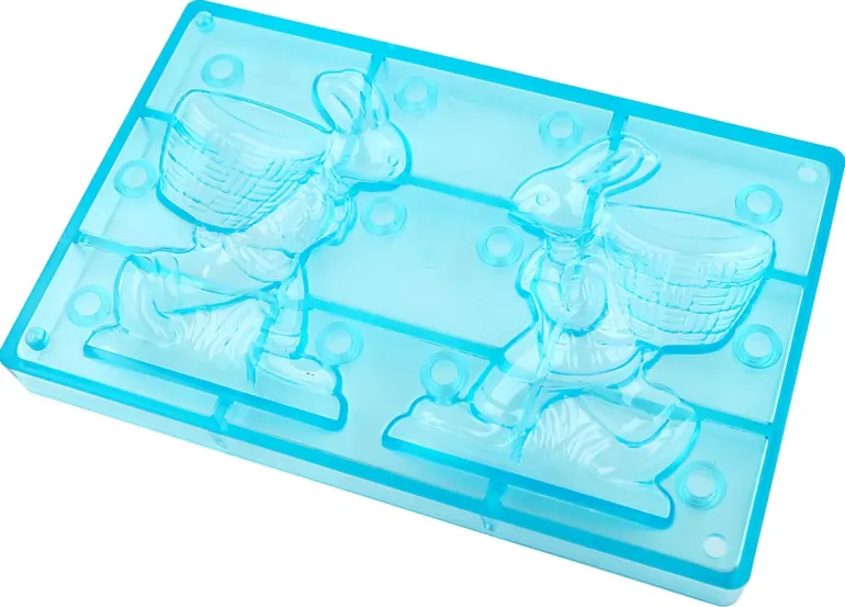 Moule chocolat Lapin avec panier