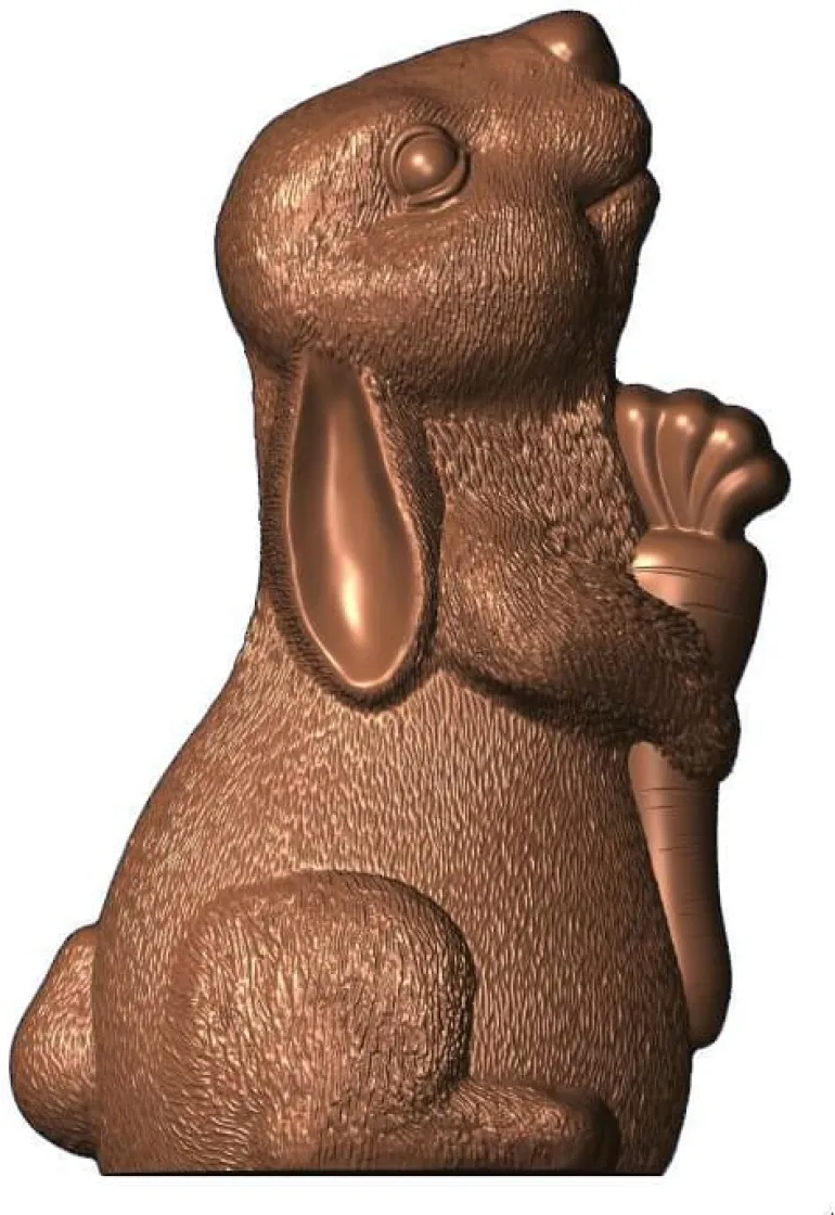 Moule chocolat Lapin et sa carotte
