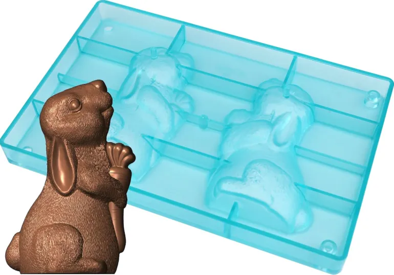 Moule chocolat Lapin et sa carotte