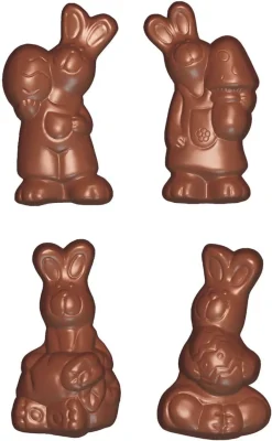 Moule chocolat 4 lapins