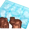 Moule chocolat éléphant et hippopotame