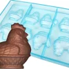 Moule chocolat poule dans son panier