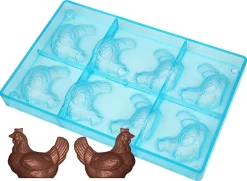 Moule chocolat 4 poules